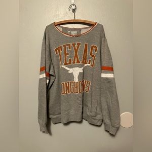 Texas Long Horns long sleeve crewneck with pockets